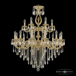 Люстра подвесная Bohemia Ivele Crystal 71401/12+6/300/2D B G FA4M