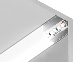 Алюминиевый профиль угловой квадратный 15.7*15.7 для светодиодной ленты до 9,78мм Ambrella light ILLUMINATION Alum GP2150AL