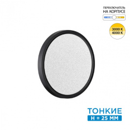 Настенно-потолочный светильник Sonex Mitra Omega Black 7662/18L