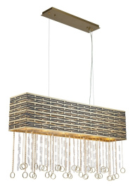 Люстра подвесная Lucia Tucci illuminazione PERSO 4930.6 gold&black