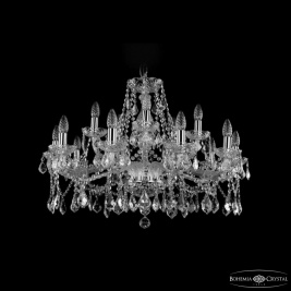 Подвесная люстра Bohemia Ivele Crystal 1413 1413/10+5/300 Ni Leafs