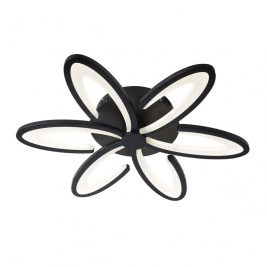 Потолочная светодиодная люстра с пультом ДУ Omnilux Florinas Black OML-49317-60