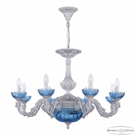 Подвесная люстра Bohemia Ivele Crystal AL7901 AL79101P/8/250 WMN P Aquamarine/M-1G