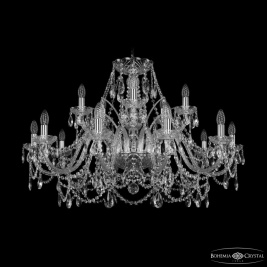 Подвесная люстра Bohemia Ivele Crystal 1411 1411/10+5/360 Ni
