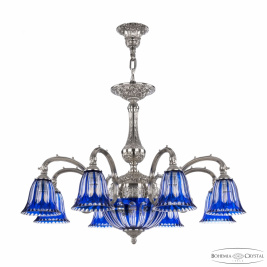 Люстра подвесная Bohemia Ivele Crystal 72109P/8/210 Ni P2 D Clear-Blue/H-1H